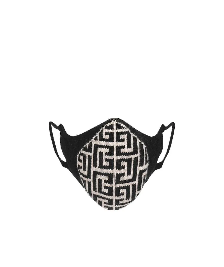 Cotton Mask With Balmain Monogram
