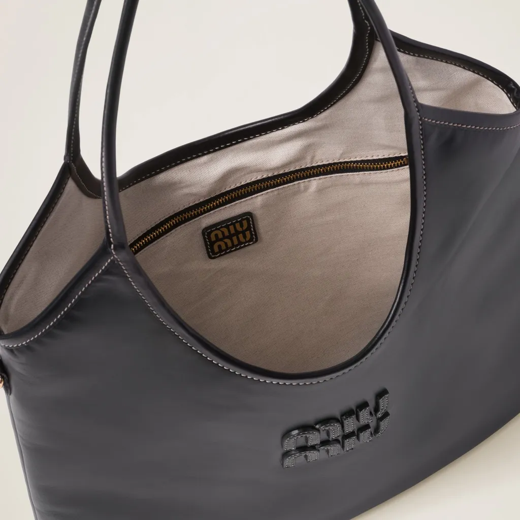 Miu Miu Ivy Logo-Lettering Tote Bag