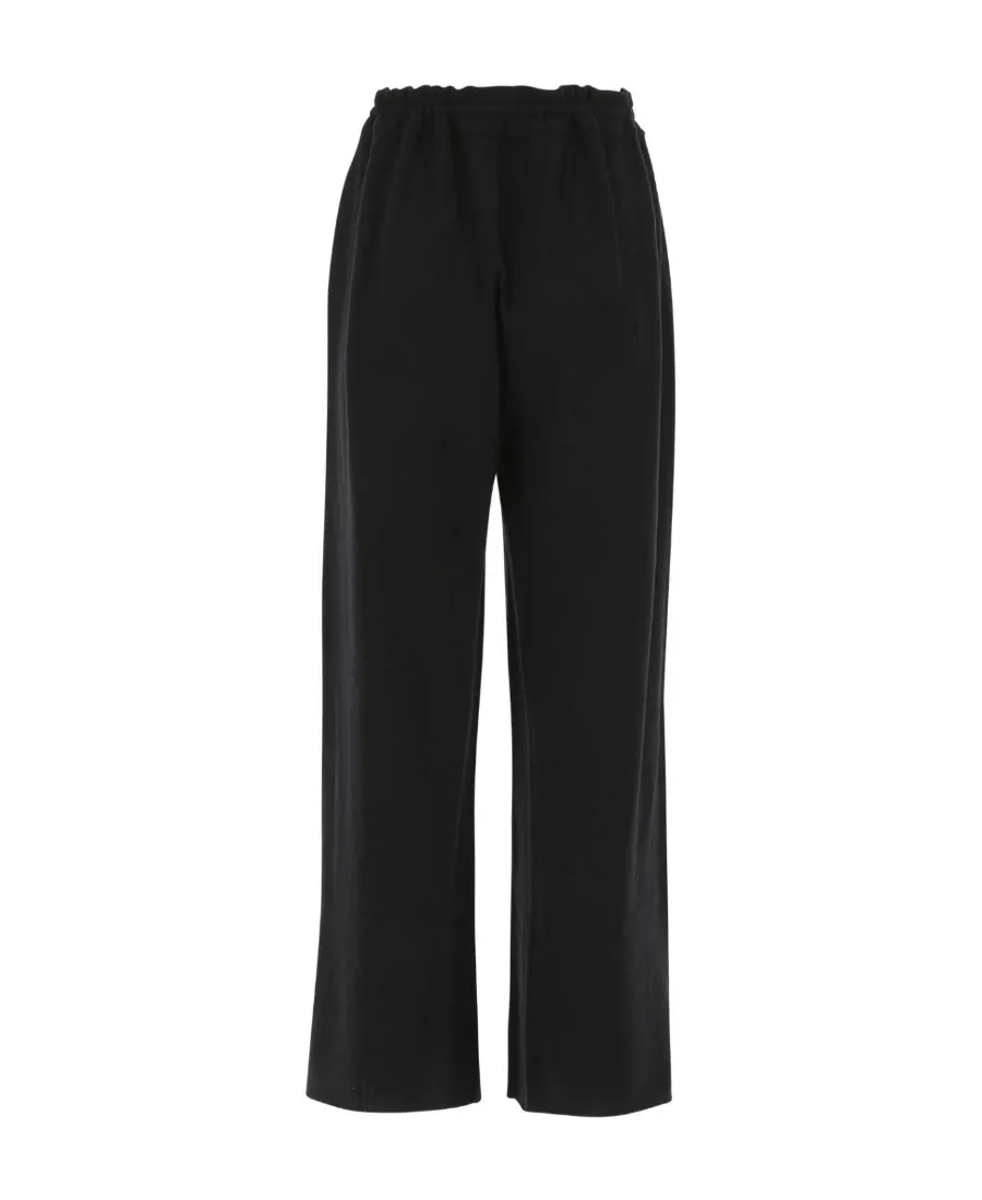Jil Sander Drawstring Wide-Leg Knitted Trousers