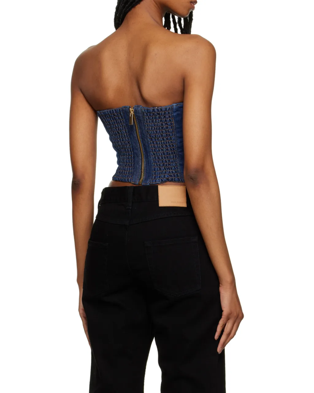 Magda Butrym Denim Corset Top