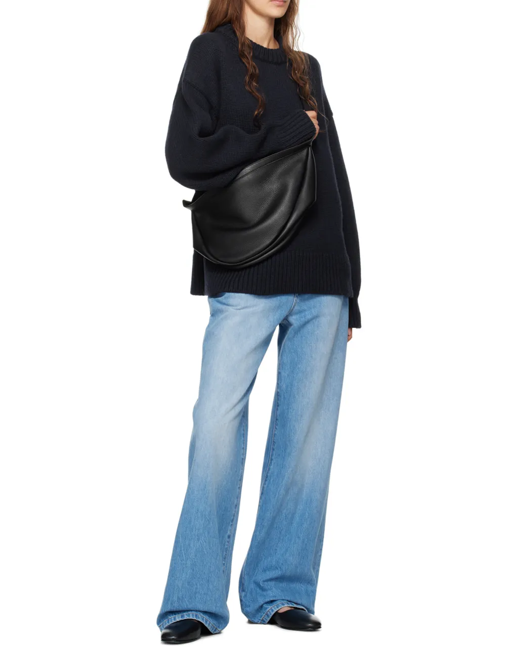 The Row Large Slouchy Banana Zipped Shoulder Bag