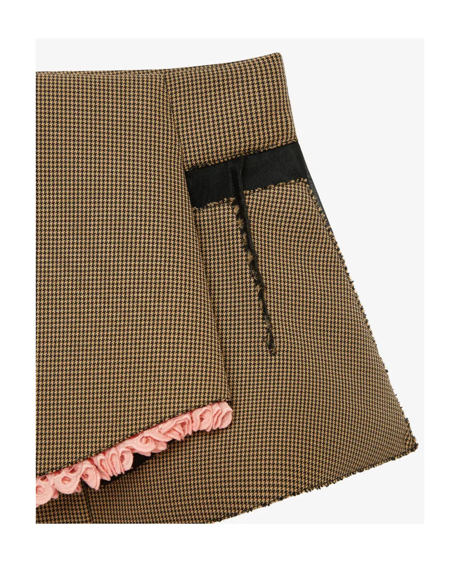 Apron Effect Pleated Detail Shorts