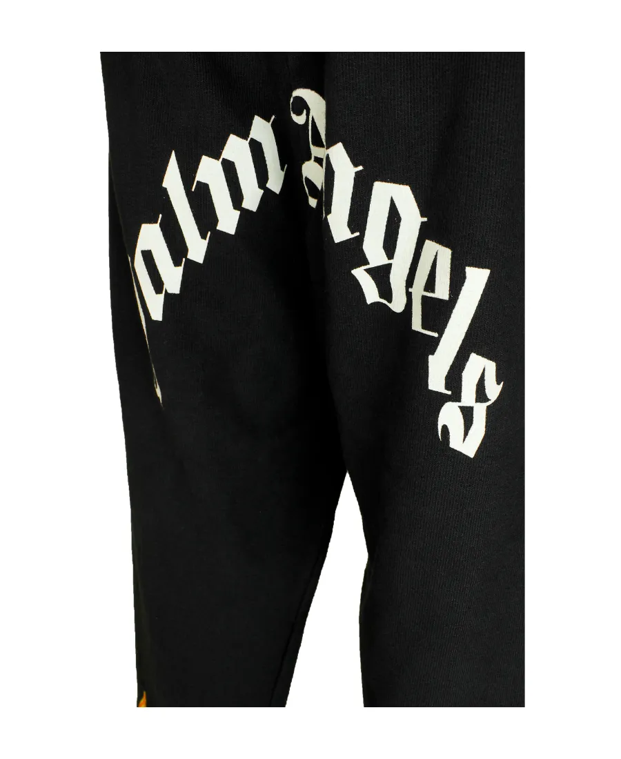Palm Angels Flame Detailed Drawstring Track Pants