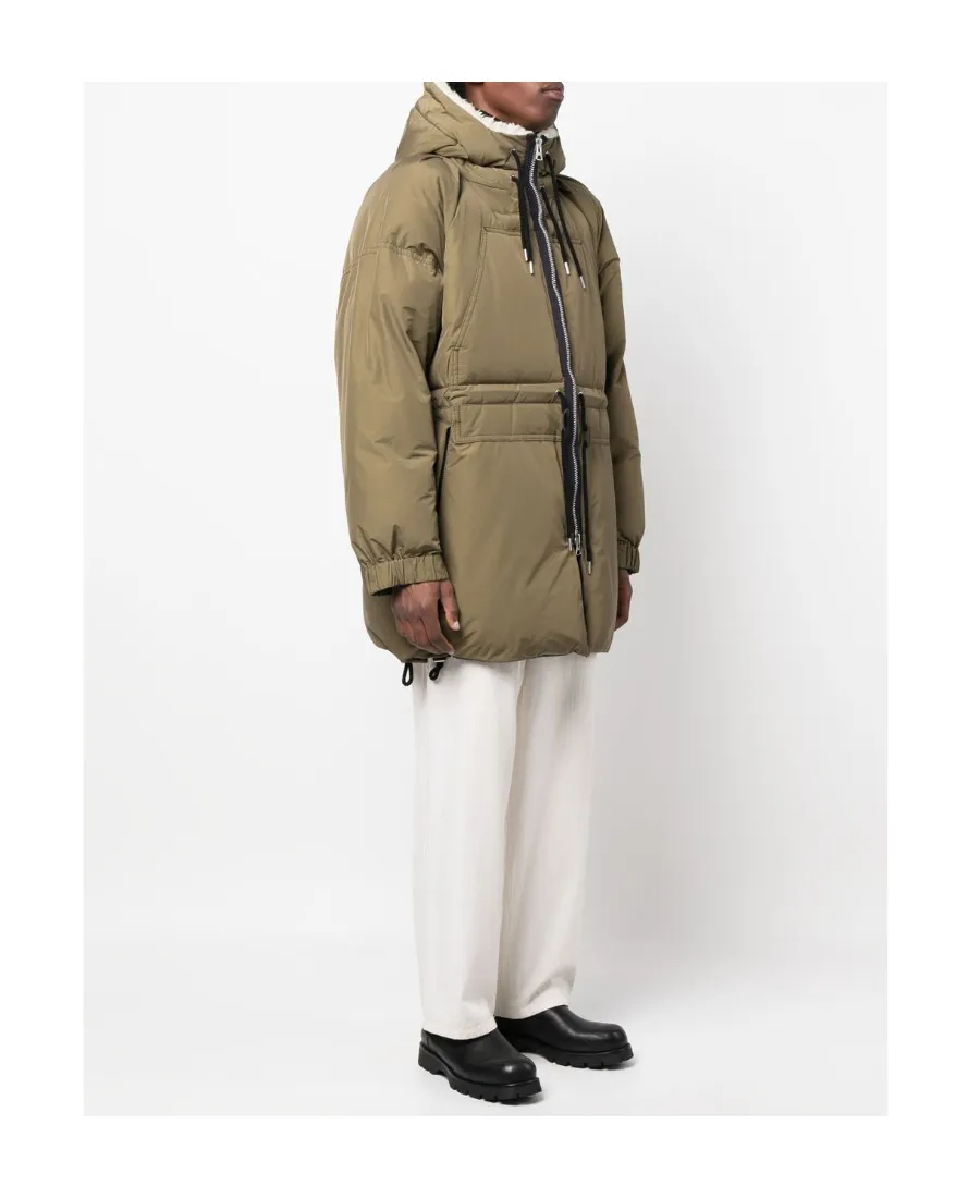 Sacai Zipped Hooded Drawstring Parka