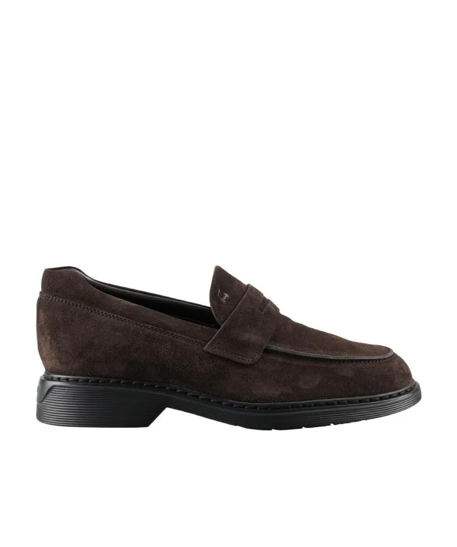 Hogan Mocassino Almond-Toe Loafers