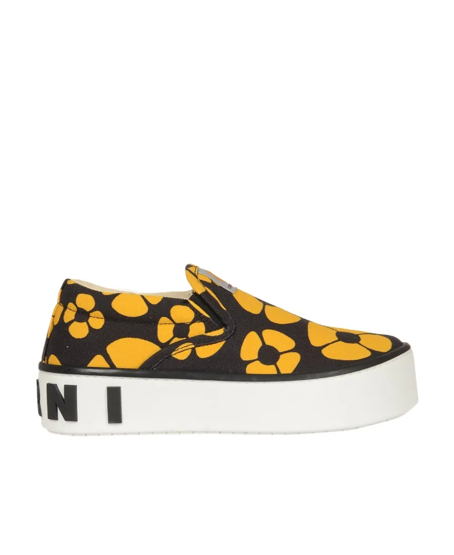 Marni X Carhartt Floral Printed Sneakers