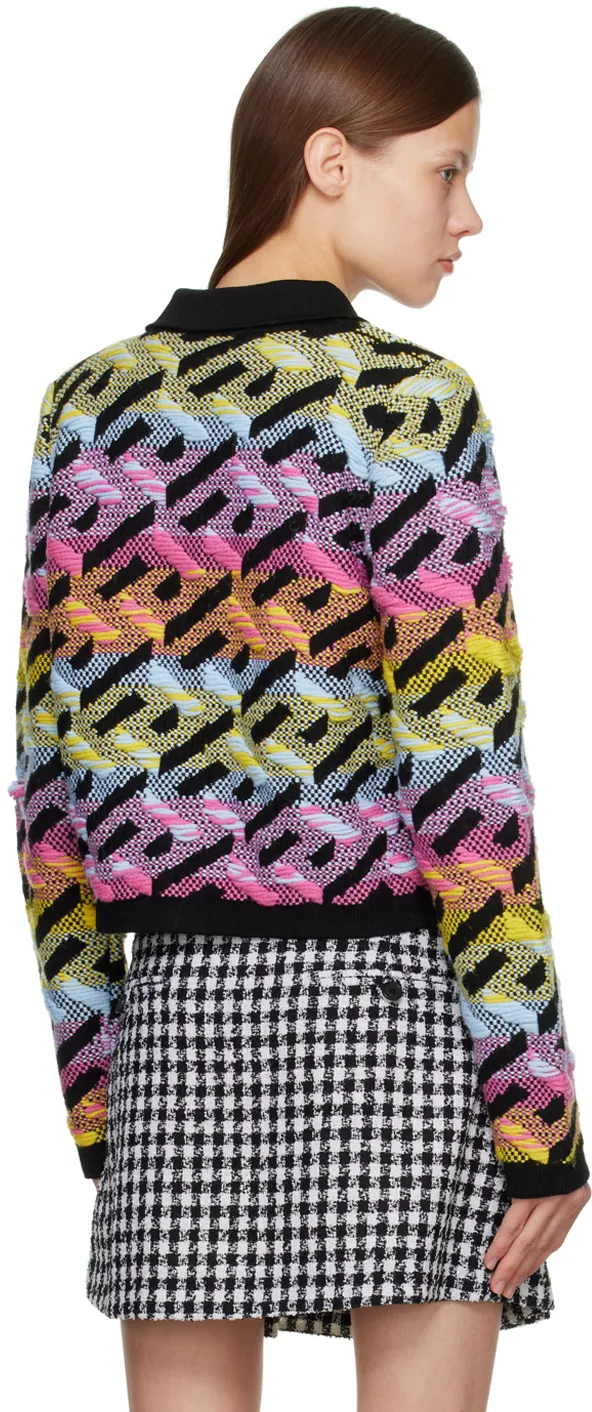 Versace Greca Pattern Button-Up Jacket
