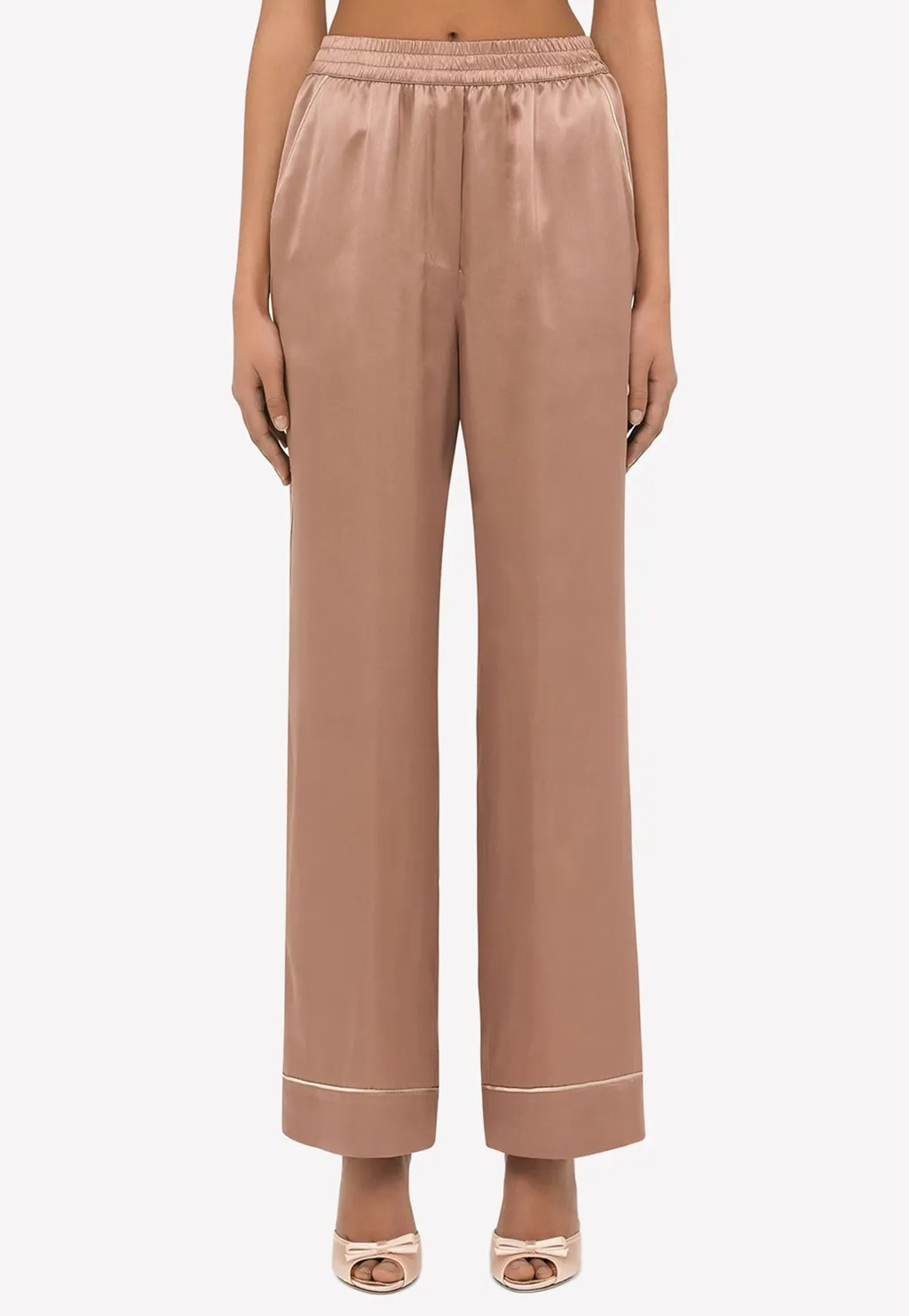 Dolce & Gabbana High-Waisted Pajama Pants