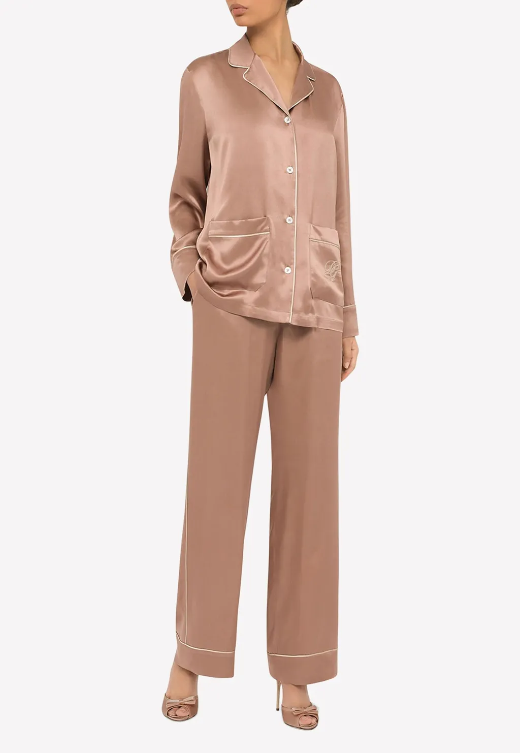 Dolce & Gabbana High-Waisted Pajama Pants