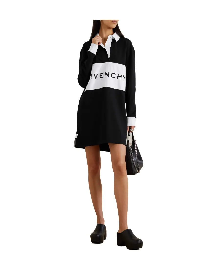 Logo-Print Polo Dress