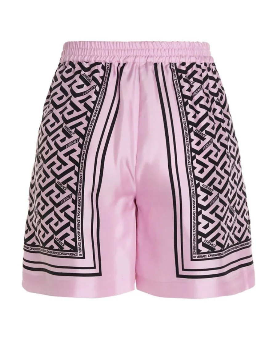 Versace Logo Detailed Drawstring Shorts