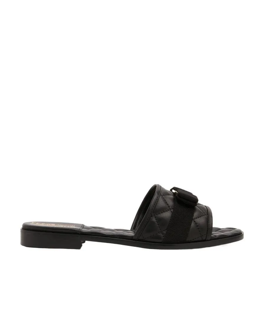 Ferragamo Logo-Engraved Slip-On Sandals