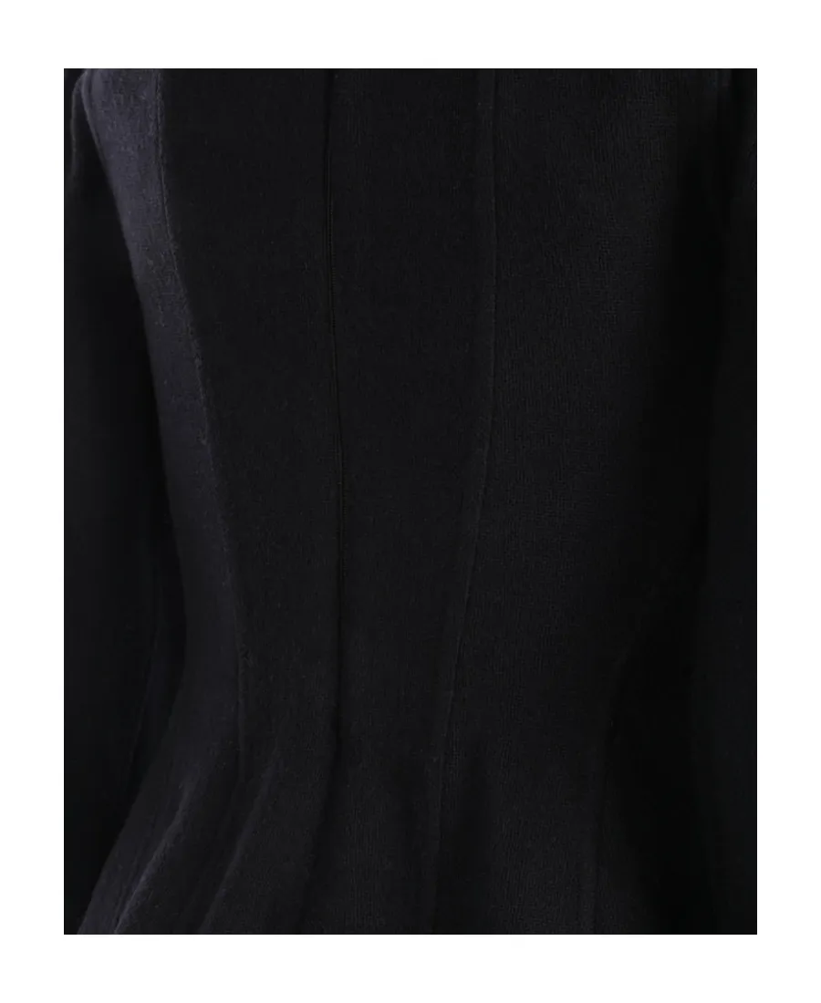 Shoulder Horn Hem Blouse