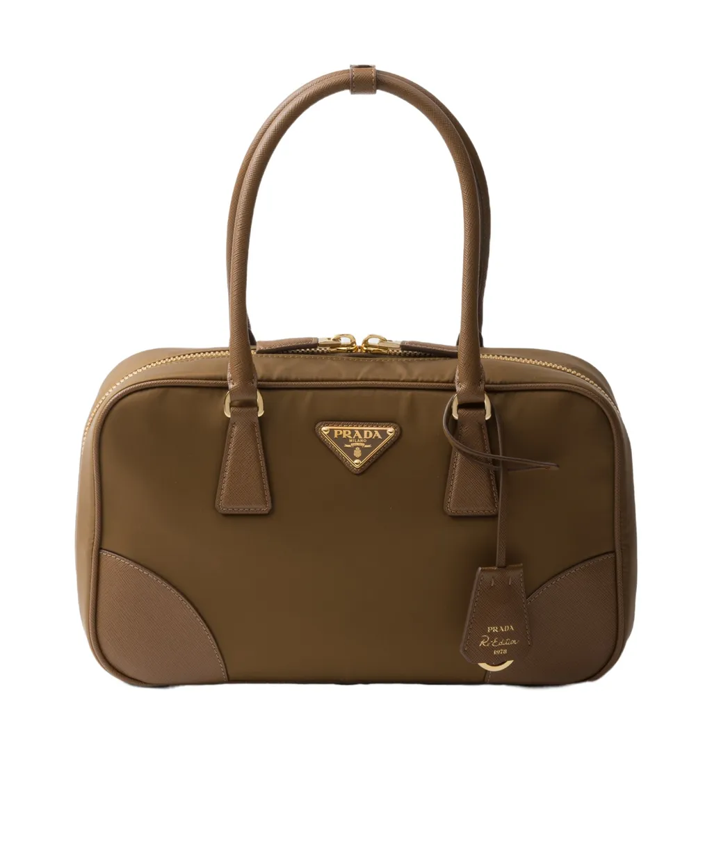 Prada Re-Edition 1978 Triangle-Logo Zipped Tote Bag