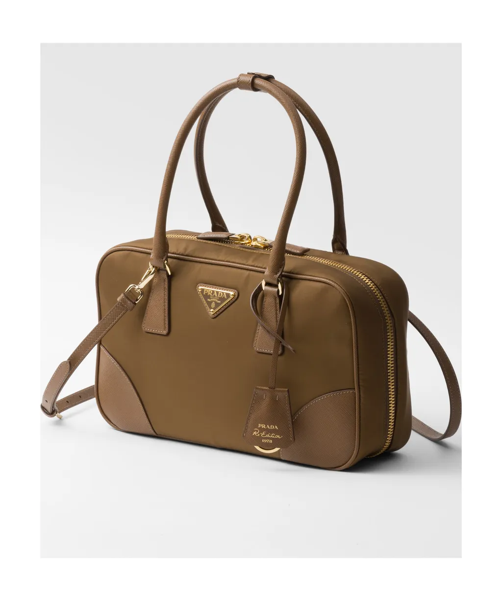Prada Re-Edition 1978 Triangle-Logo Zipped Tote Bag