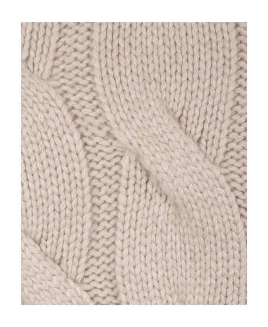 Cable-Knit Roll-Neck Jumper