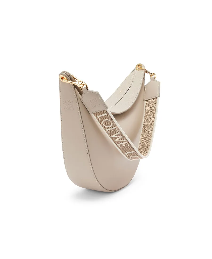 Loewe Luna Bag In Satin Calfskin And Jacquard