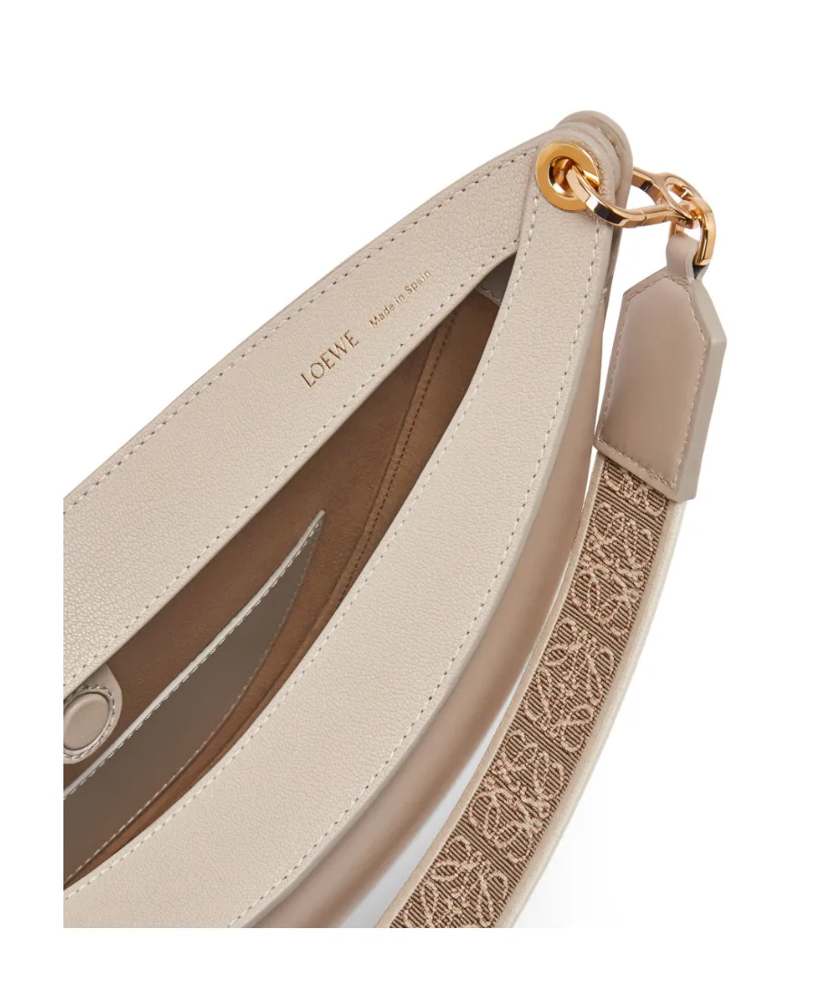 Loewe Luna Bag In Satin Calfskin And Jacquard
