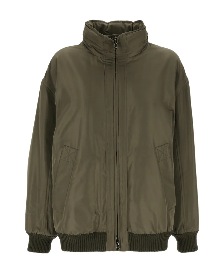 Stand Collar Double-Sided Zipper Jacket