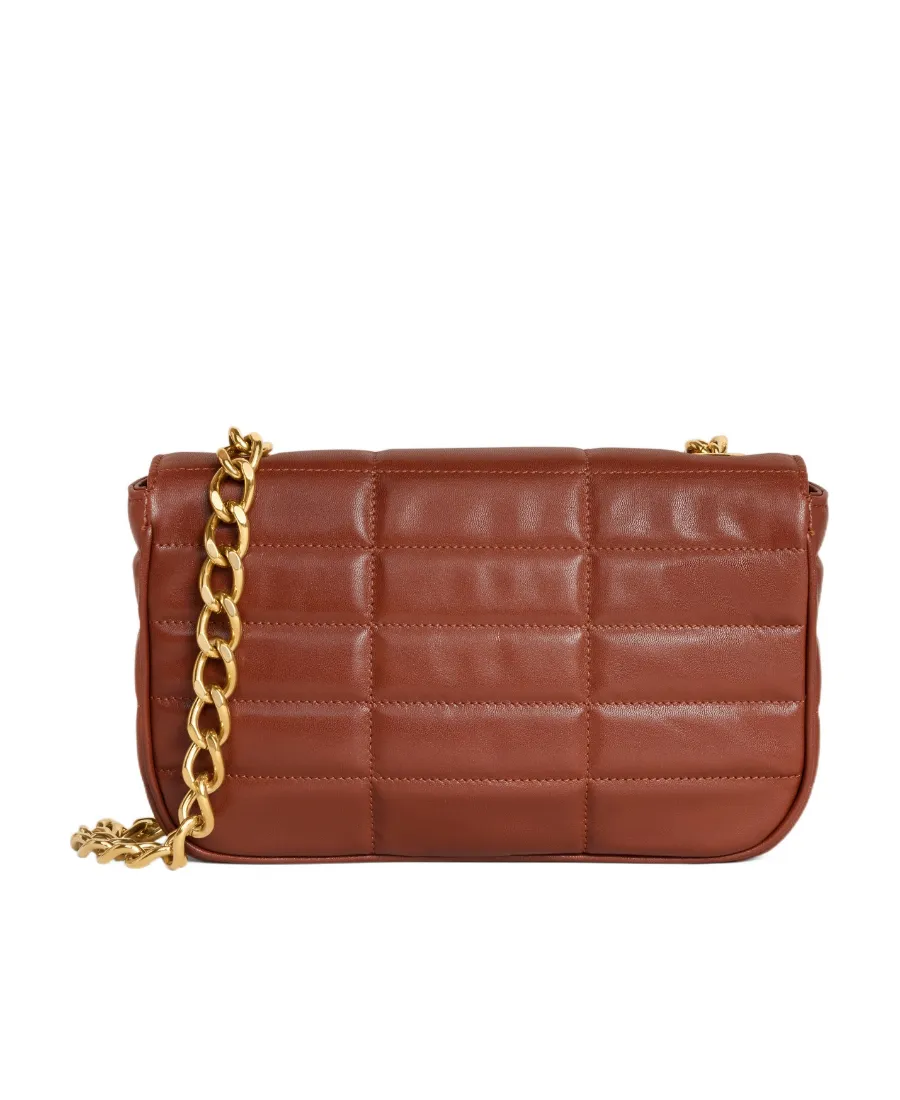 Chain Shoulder Bag Matelasse Monochrome Celine In Quilted Goatskin