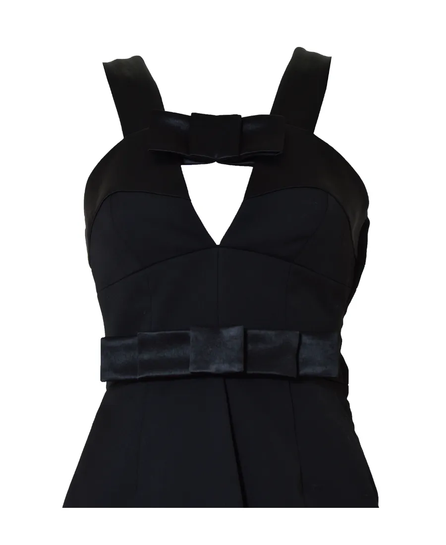 Jil Sander Bow-Detailed Sleeveless Mini Dress