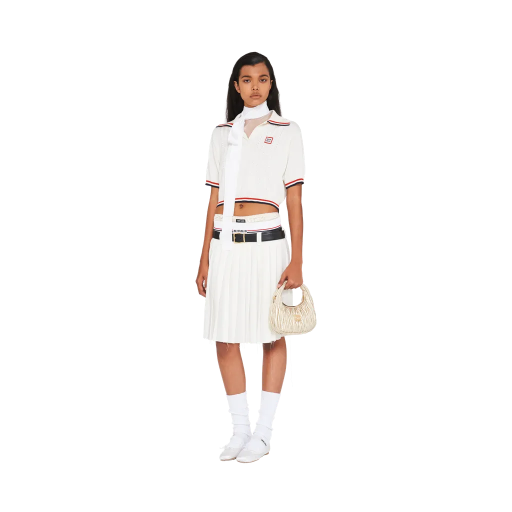 Miu Wander Matelassé Nappa Leather Mini Hobo Bag