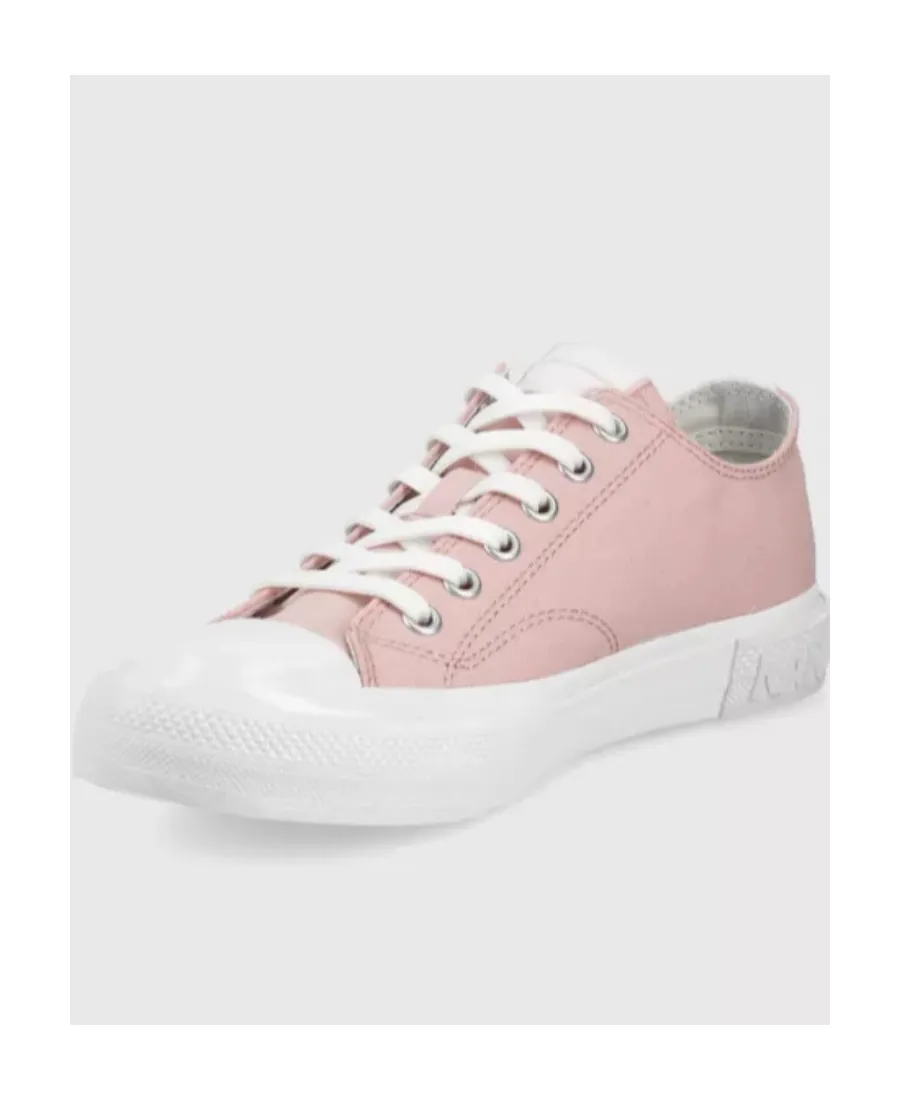 Logo-Print Lacing Low-Cut Casual Sneakers