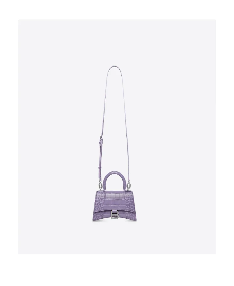 Hourglass Xs Logo Plaque Tote Bag