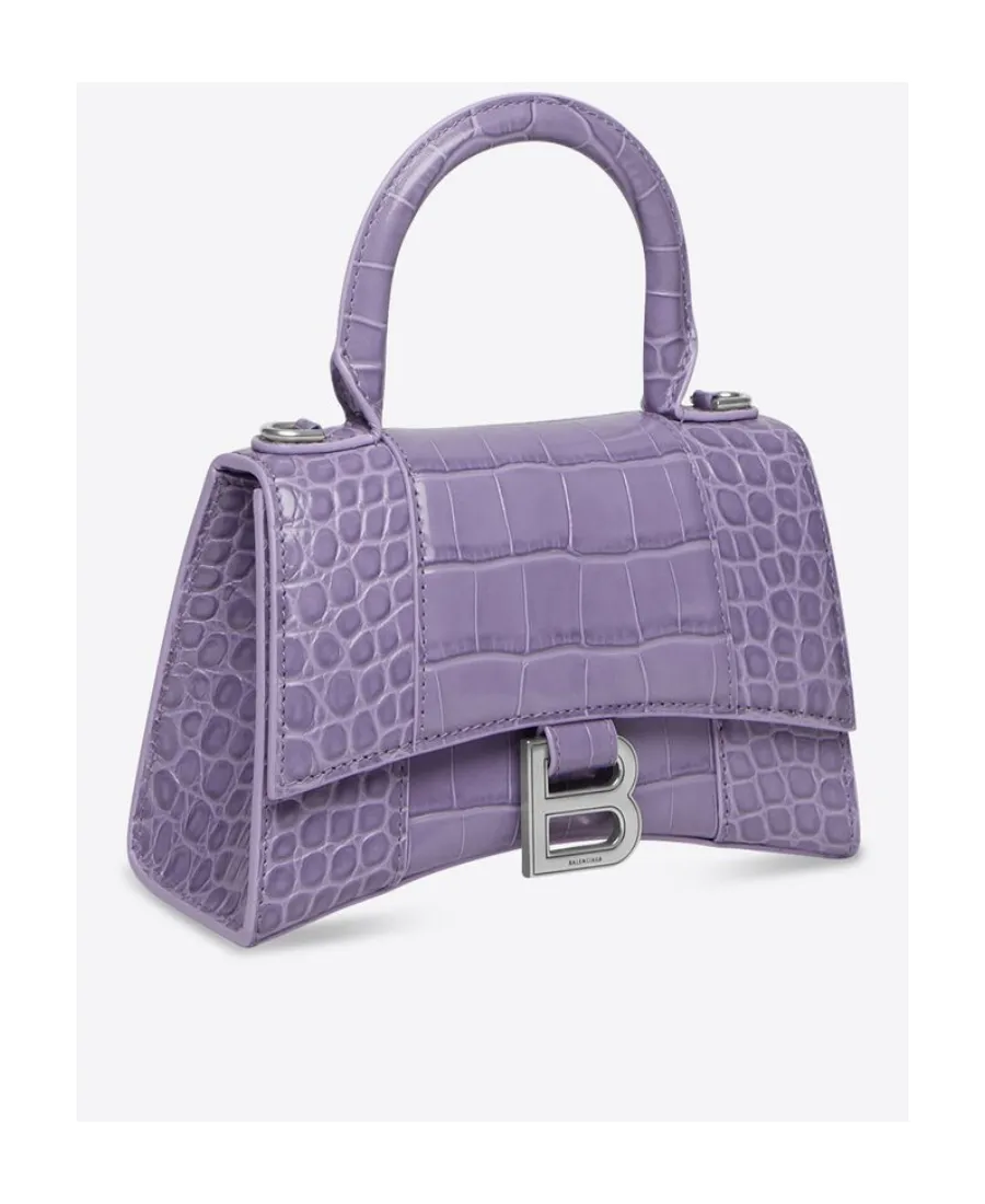 Hourglass Xs Logo Plaque Tote Bag