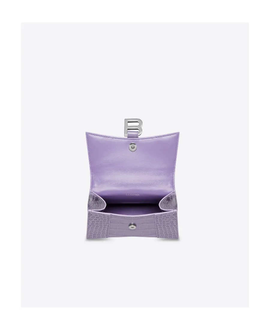 Hourglass Xs Logo Plaque Tote Bag