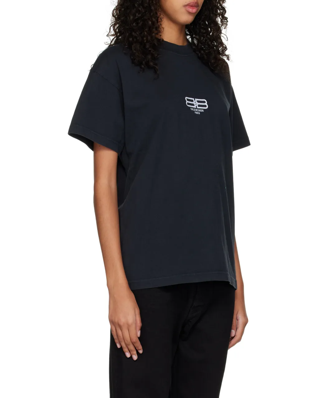 T-Shirt Bb Paris Icon Medium Fit Da Donna In Nero