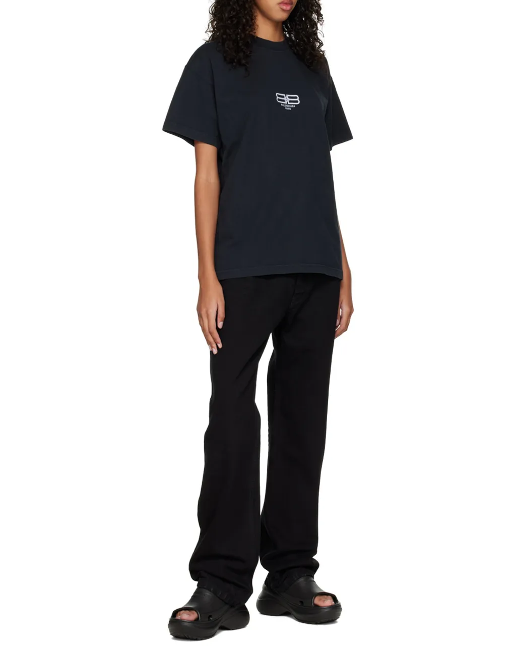 T-Shirt Bb Paris Icon Medium Fit Da Donna In Nero