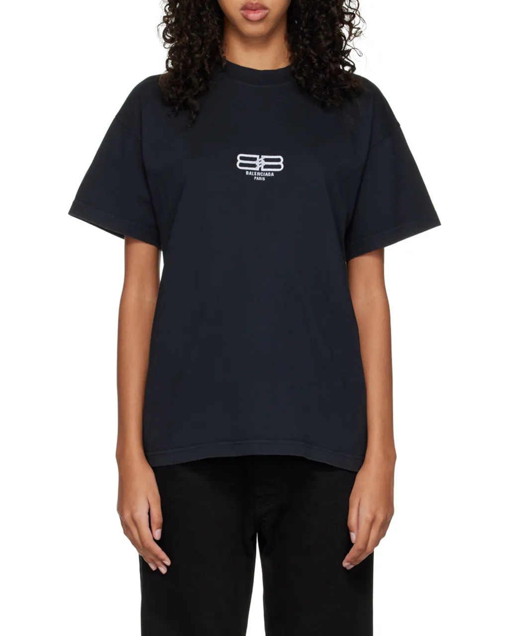 T-Shirt Bb Paris Icon Medium Fit Da Donna In Nero