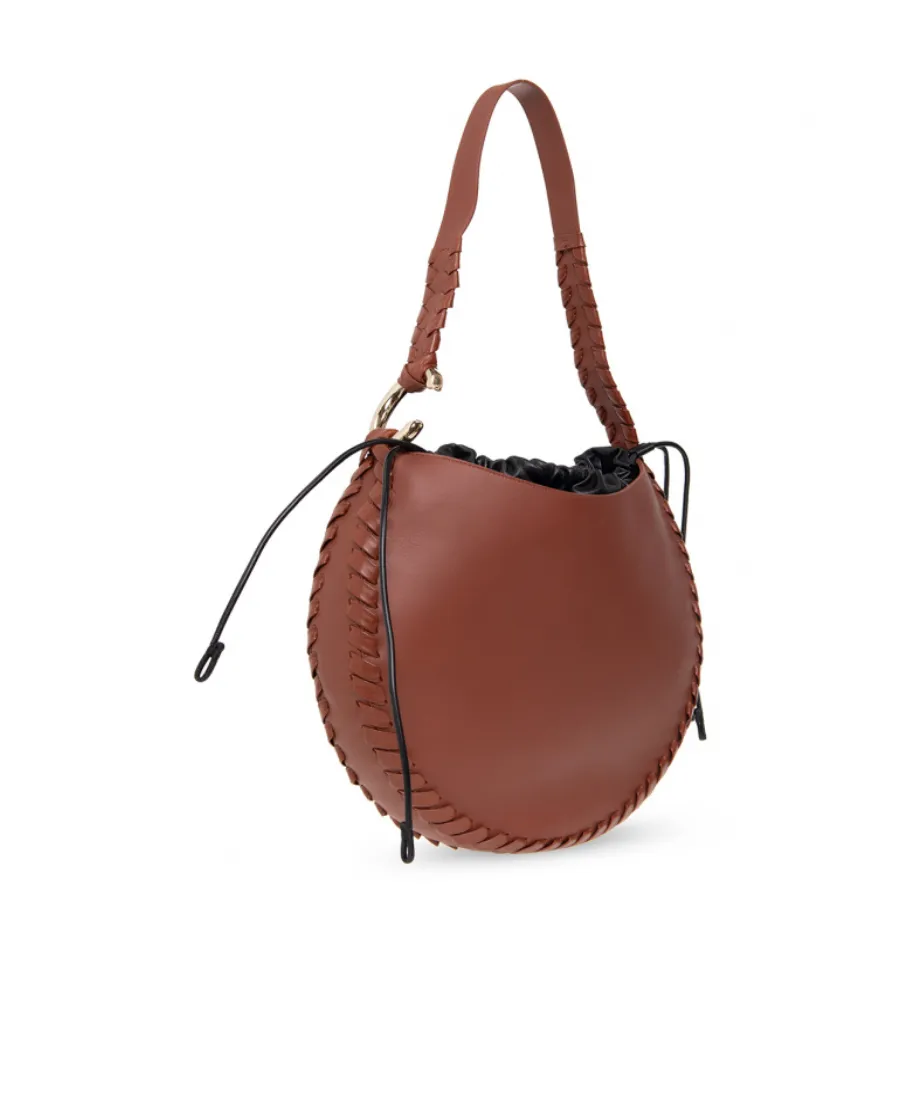 Moon Leather Shoulder Bag
