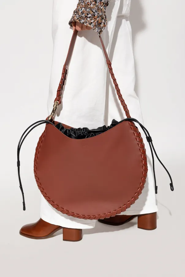 Moon Leather Shoulder Bag