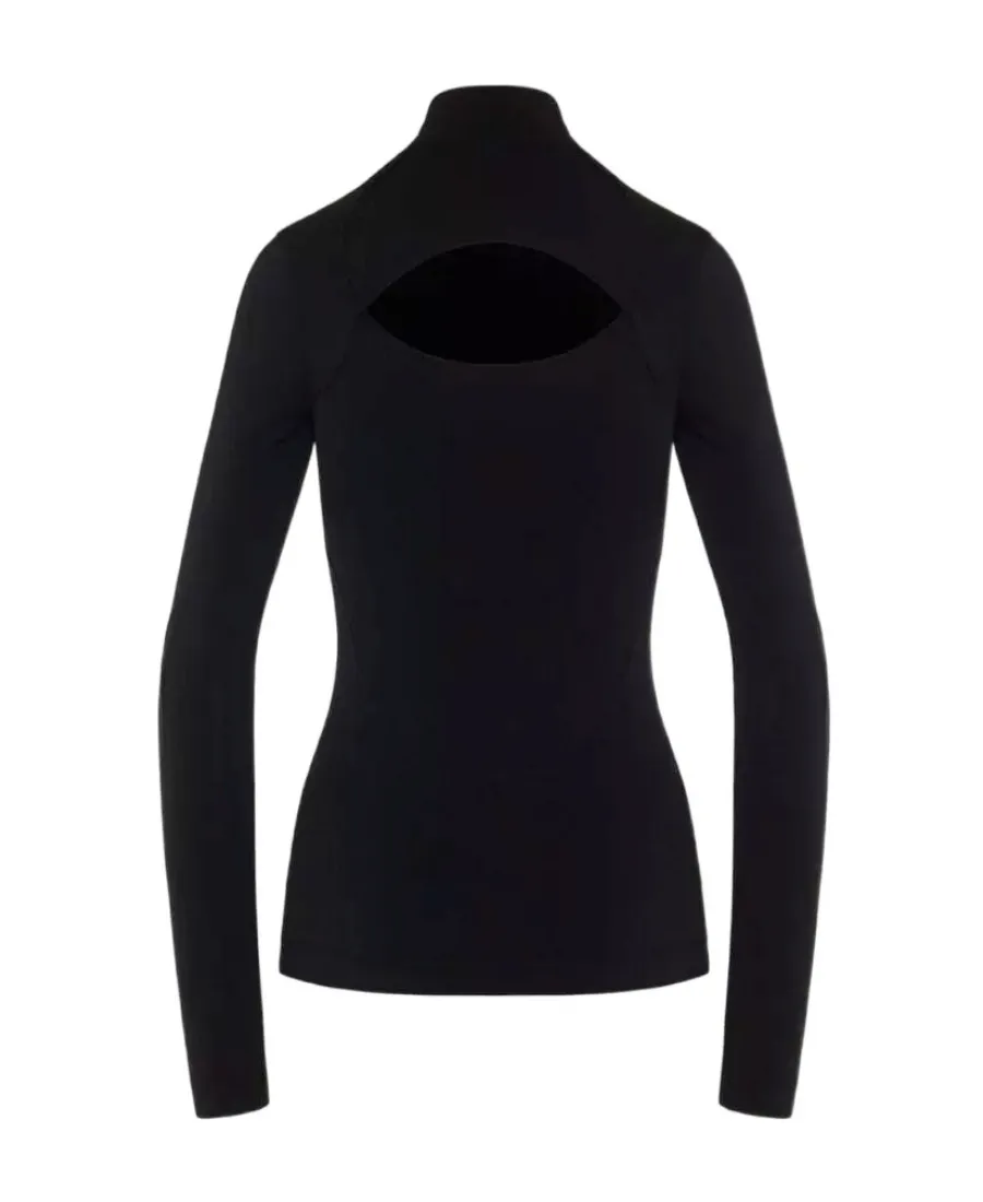 Digged And Cut Stretch Knitted Pullover