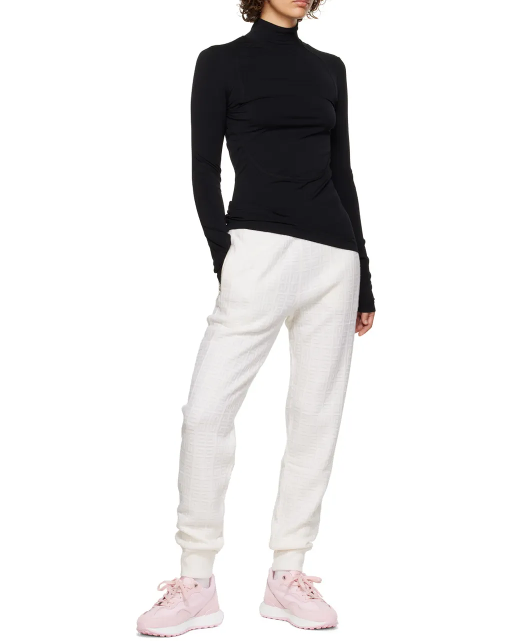 Digged And Cut Stretch Knitted Pullover