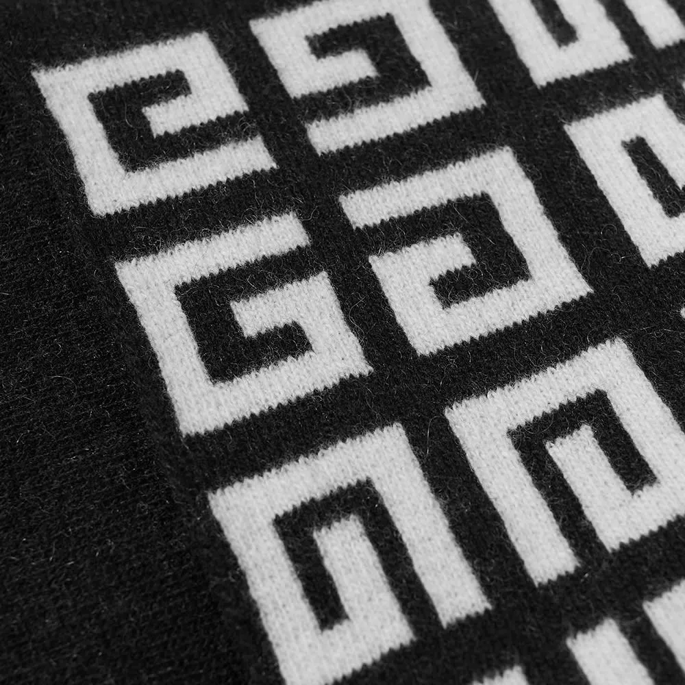 Givenchy Reversible Logo-Intarsia Knitted Scarf