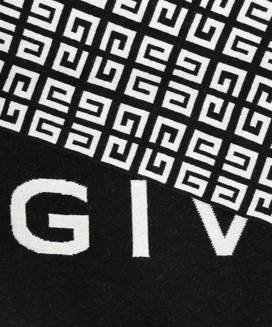 Givenchy Reversible Logo-Intarsia Knitted Scarf