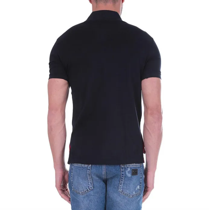 Thom Browne Rwb Short Sleeved Polo Shirt