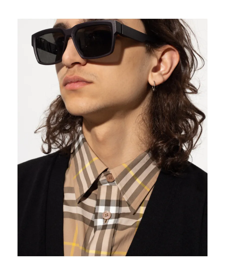 Black Logo Sunglasses