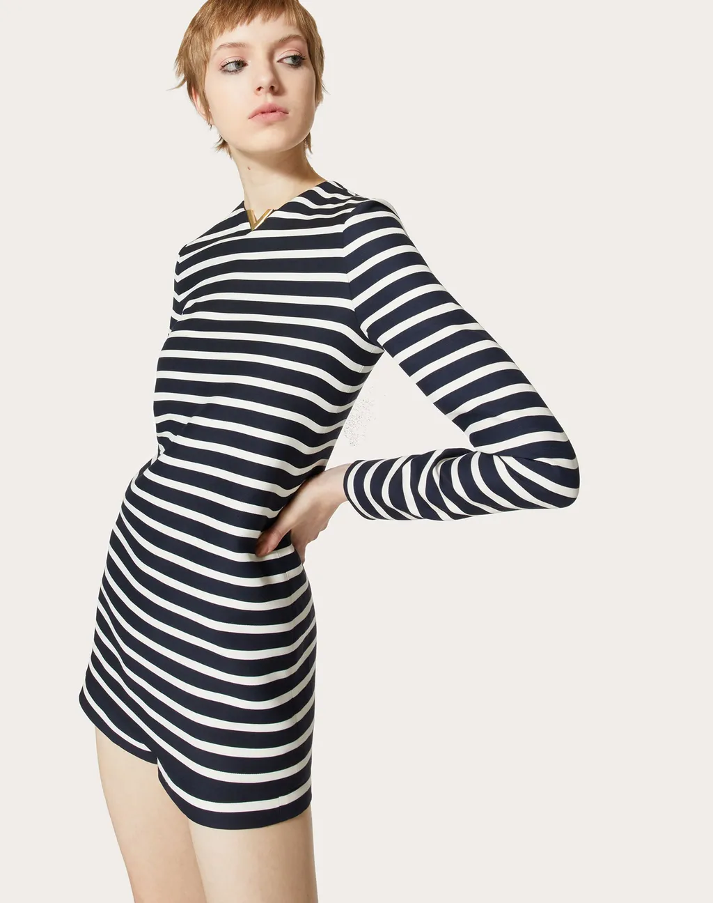 Stripe Print Jumpsuit