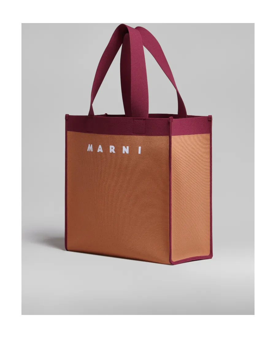 Marni Logo Detailed Two-Toned Tote Bag