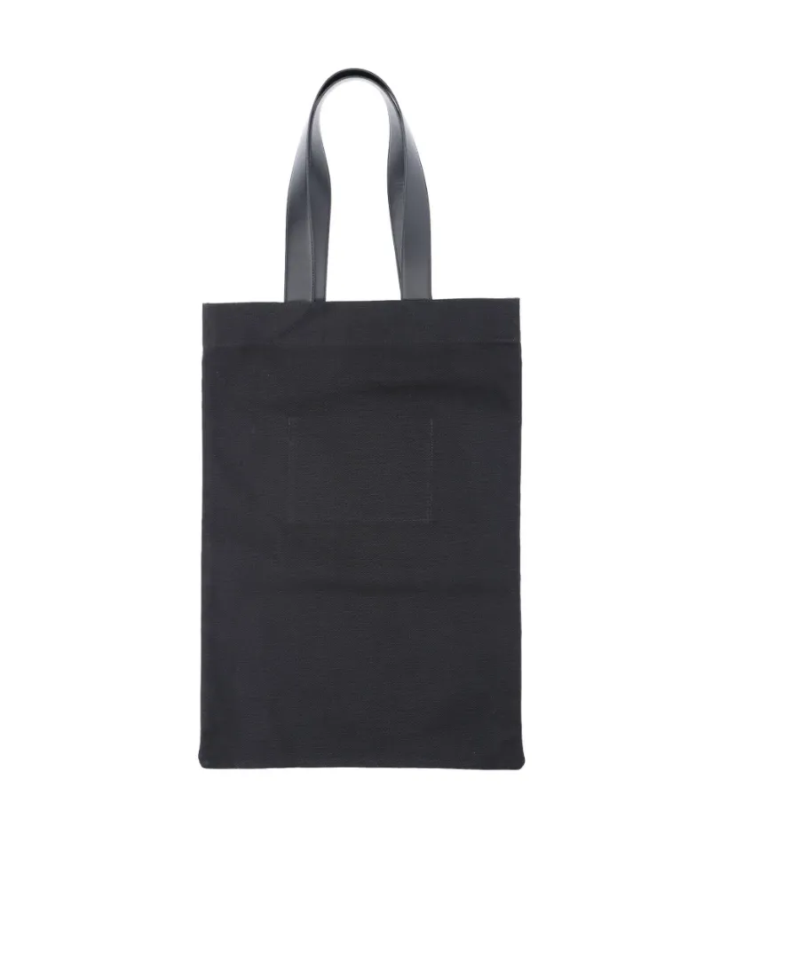 Jil Sander Logo Printed Tote Bag