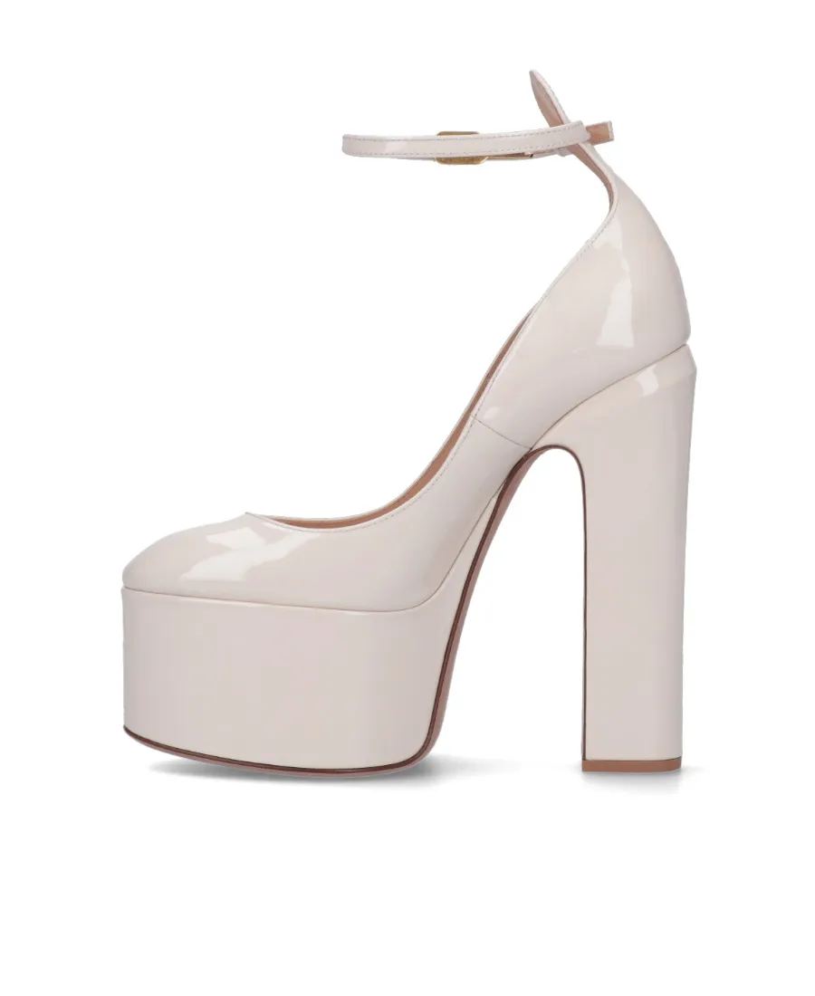 Valentino Tan-Go Vlogo Plaque Platform Pumps