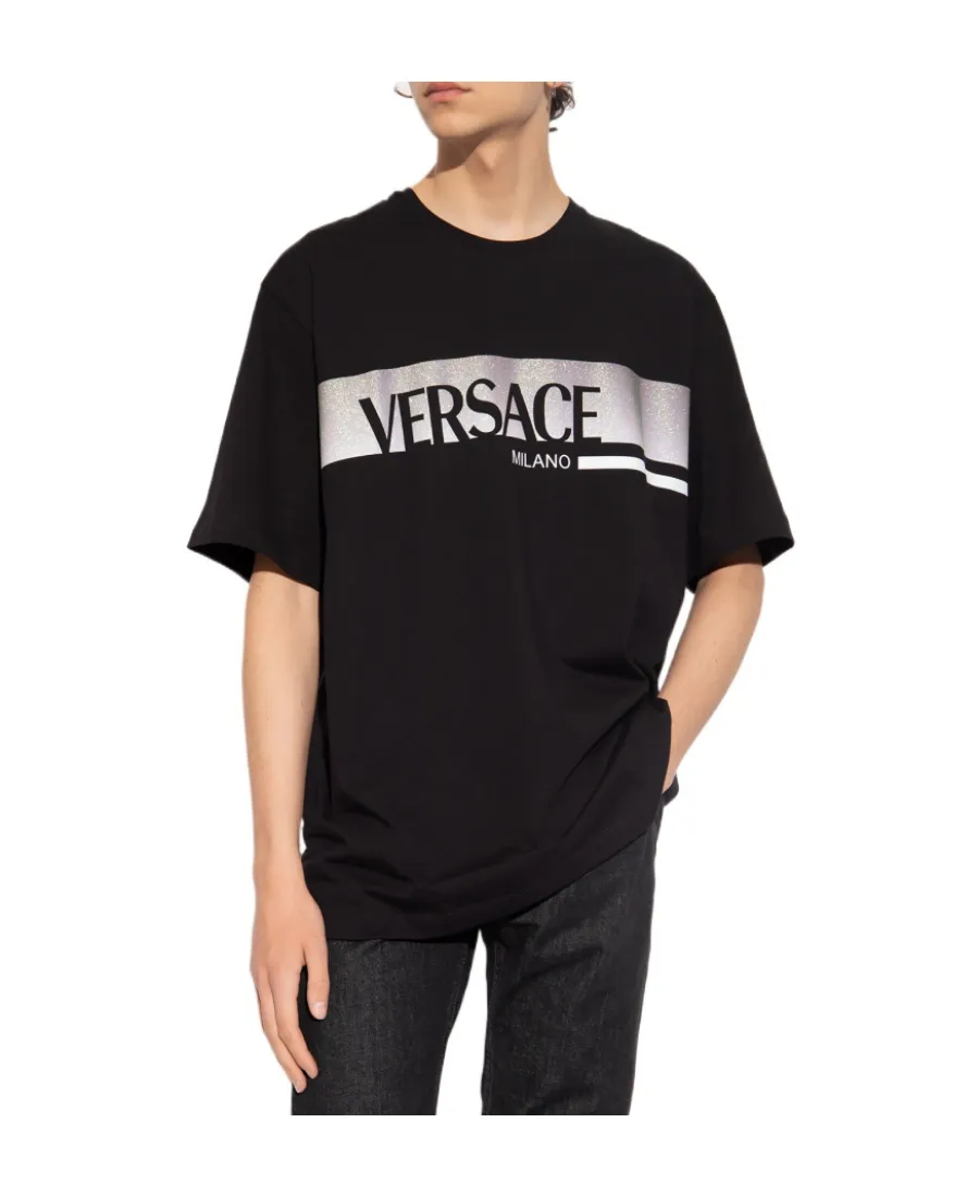 Glitter Metallic Logo T-Shirt