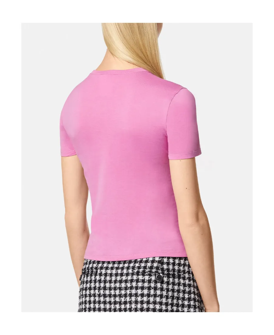 Versace Logo Printed Crewneck T-Shirt