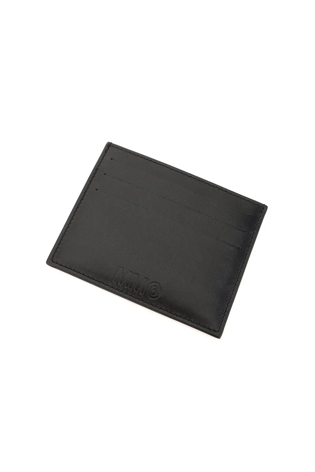 Mm6 Maison Margiela Signature Stich Logo Debossed Cardholder