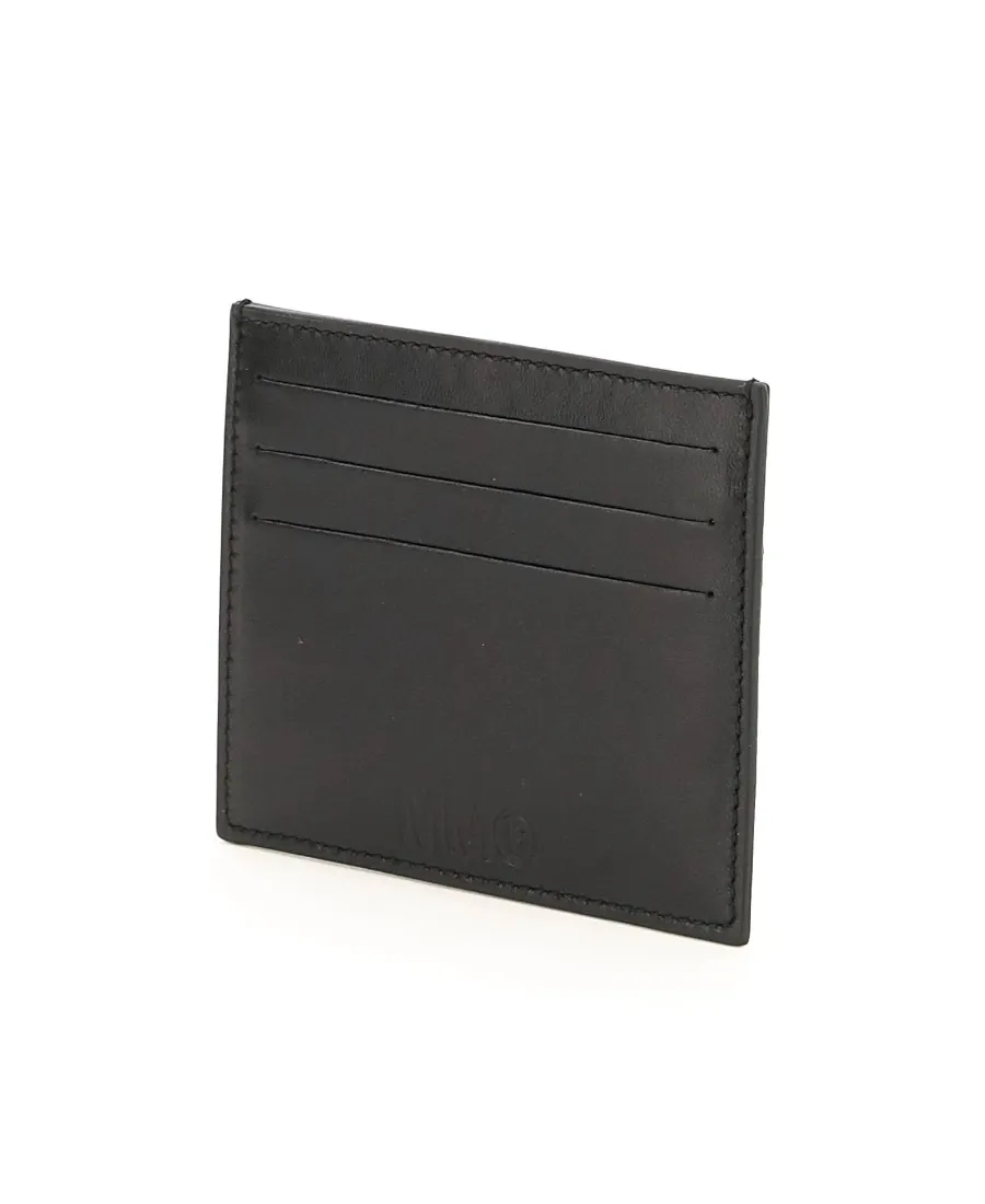 Mm6 Maison Margiela Signature Stich Logo Debossed Cardholder