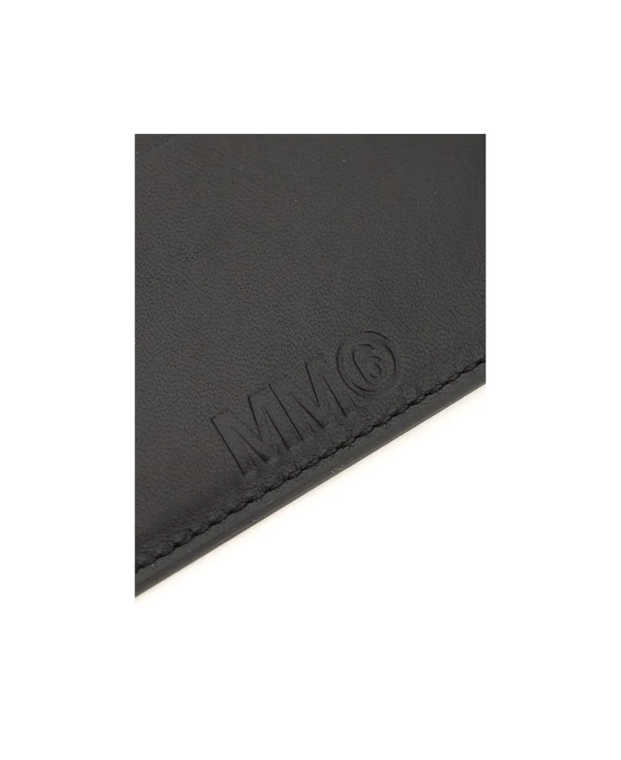 Mm6 Maison Margiela Signature Stich Logo Debossed Cardholder